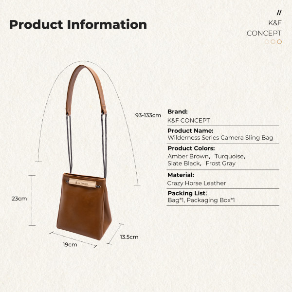Сумка для беззеркальной камеры K&F Concept Wilderness Series 5L Amber Brown (KF13.224V1)