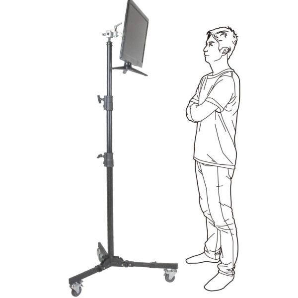 Стойка на колесах KUPO 322M Monitor Roller Stand (94,5 - 190 см)