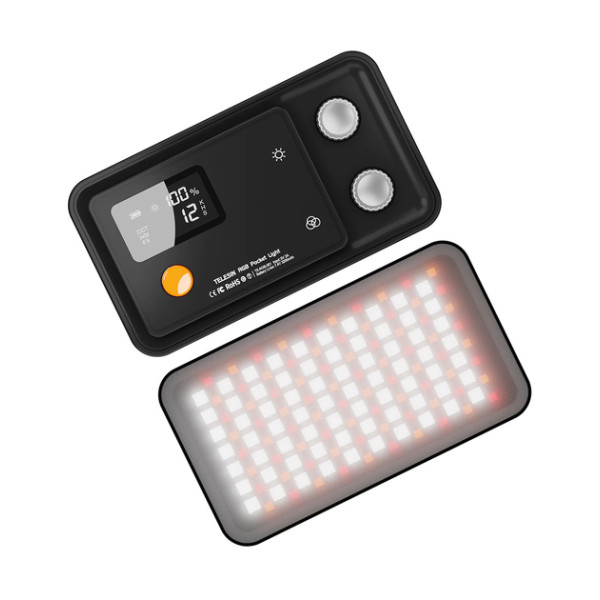 Відеосвітло RGB CRI 97+ 2500-8500К 12Вт Telesin TE-RGB-001