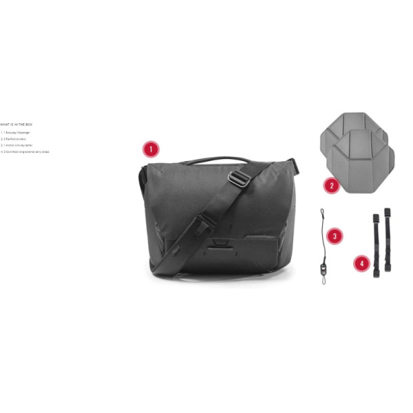 Сумка Peak Design Everyday Messenger 13L v2 Black (BEDM-13-BK-2)