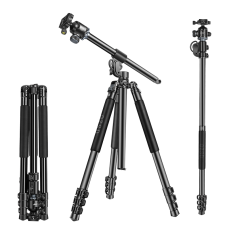 Штатив для камеры QZSD Q728HL — алюминиевый штатив с горизонтальной колонной и функцией панорамной съёмки (Q728HL)