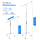 Студийная стойка C-Stand NEEWER SC330W 335 см на колесах + Boom Arm