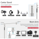Студийная стойка C-Stand NEEWER SC330W 335 см на колесах + Boom Arm