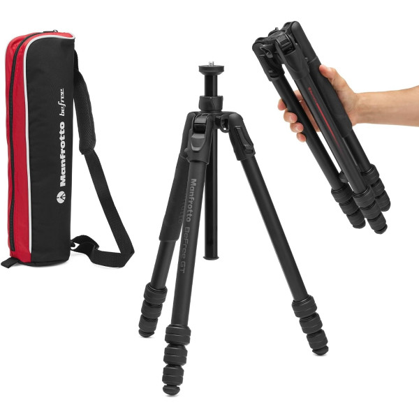 Алюминиевый тревел-штатив Manfrotto Befree GT PRO MTBFRTA4GTFB для фото и видеосъемки без головы
