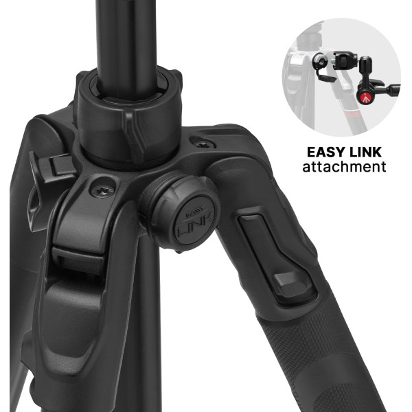 Алюминиевый тревел-штатив Manfrotto Befree GT PRO MTBFRTA4GTFB для фото и видеосъемки без головы