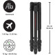 Алюминиевый тревел-штатив Manfrotto Befree GT PRO MTBFRTA4GTFB для фото и видеосъемки без головы