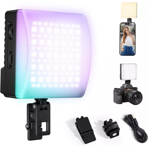 Накамерный свет 10Вт RGB с рассеивателем 1800-9000К Ulanzi C10RGB