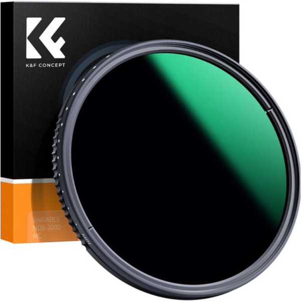 Cвітлофільтр нейтральної щільності K&F Concept Nano-A ND8-2000 77мм 9 ступенів (KF01.1360)