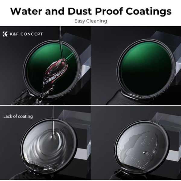 Cвітлофільтр нейтральної щільності K&F Concept Nano-A ND8-2000 77мм 9 ступенів (KF01.1360)