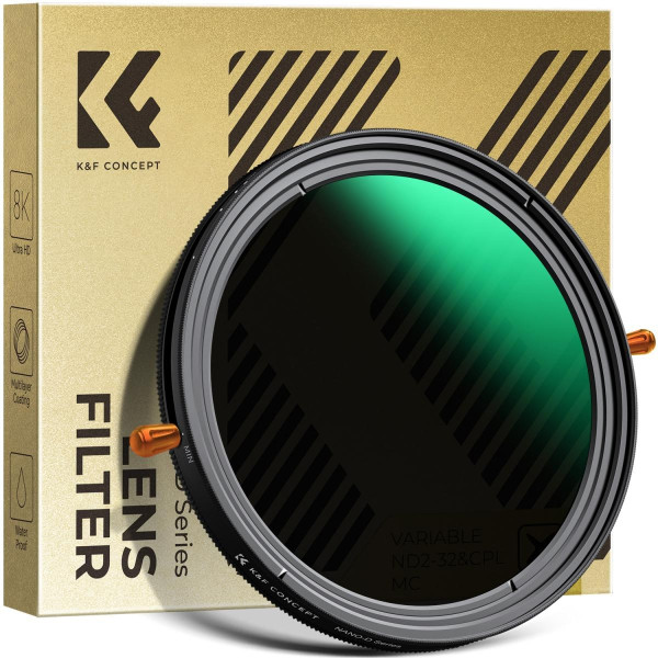 Комбинированный светофильтр K&F Concept 72mm ND & CPL 2 в 1 ND2-ND32 + CPL (KF01.2406)