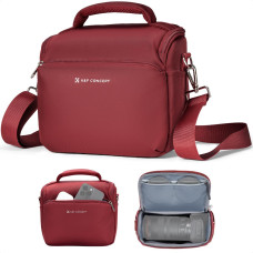 Слінг-сумка K&F Concept Urban Wander 5L — компактна крос-боді сумка для камери DSLR/SLR, легка та зручна для фотографів (Red) (KF13.179V9)
