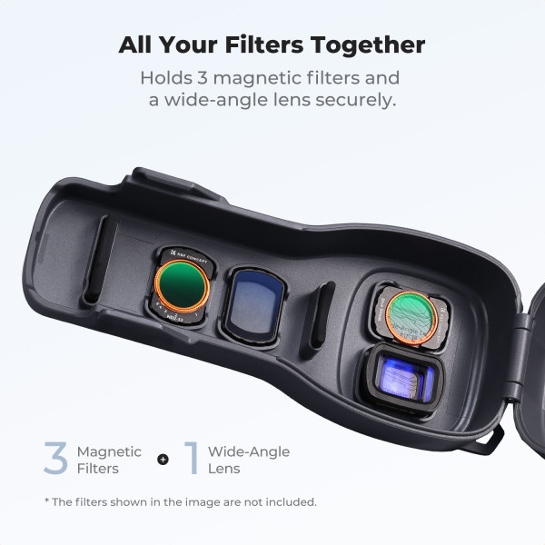 Защитный чехол K&F Concept для DJI Osmo Pocket 4/3 с отсеками для фильтров (KF20.0024)