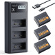 Зарядное устройство K&F Concept Dual Slot LCD Charger for Fujifilm NP-W235 Batteries (USB Type-C) (KF28.0107V1)
