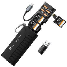 Высокоскоростной кардридер и кейс для хранения SD и MicroSD карт K&F Concept (KF31.190)