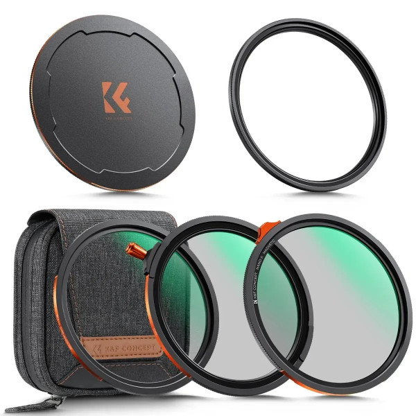 Магнітний набір світлофільтрів K&F Concept 67mm CPL + ND2-32 + Black Mist 1/4 (SKU.2497)