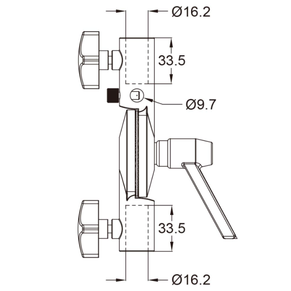 Поворотний тримач для фотопарасольки та спалаху Kupo KS-101 Umbrella Swivel Bracket