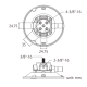 Вакуумна присоска Kupo 6 дюймів (15.2 см) з Baby Pin 16мм навантаження 13 кг KSC-06