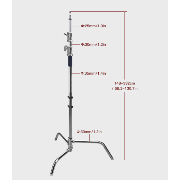 C-Stand LCS-S50SD E-Image (h-148-332см, w-6,95кг)