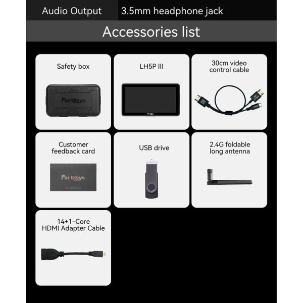 Накамерний сенсорний HDMI-монітор Portkeys LH5P III 5,7″ (LH5P III)