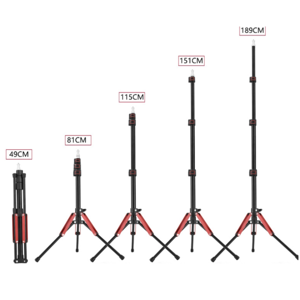 Стойка QZSD LS-190 1.9 м — алюминиевая напольная стойка для света, стриминга и видеосъёмки (LS-190)