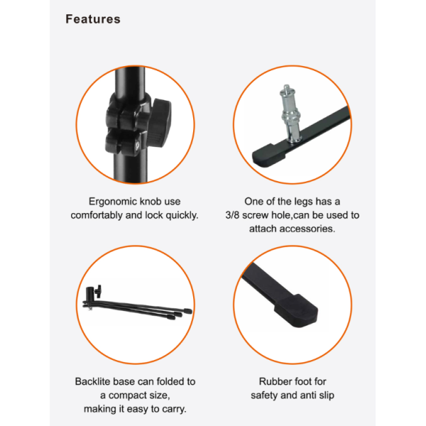Студийная стойка LT-02 E-Image (15-64 см)
