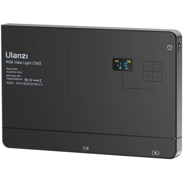 Видеосвет 10" RGB 2500-9000К 15Вт 8000mA Ulanzi LT003