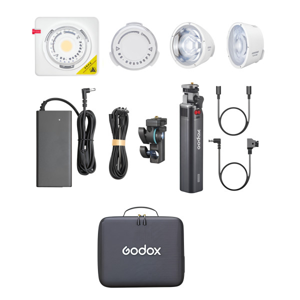 LED свет Godox ML100R Kit3 с аккумуляторной ручкой BG02 (RGB) (ML100R Kit3)