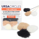 Мягкие ветрозащитные кружки для петличного микрофона URSA Straps Soft Circles, мультипак 15 шт. + 30 липких полосок (5 белых + 5 черных + 5 бежевых) (U-SC-MP)