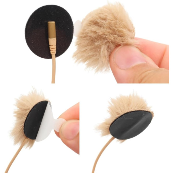 Мягкие ветрозащитные кружки для петличного микрофона URSA Straps Soft Circles, мультипак 15 шт. + 30 липких полосок (5 белых + 5 черных + 5 бежевых) (U-SC-MP)