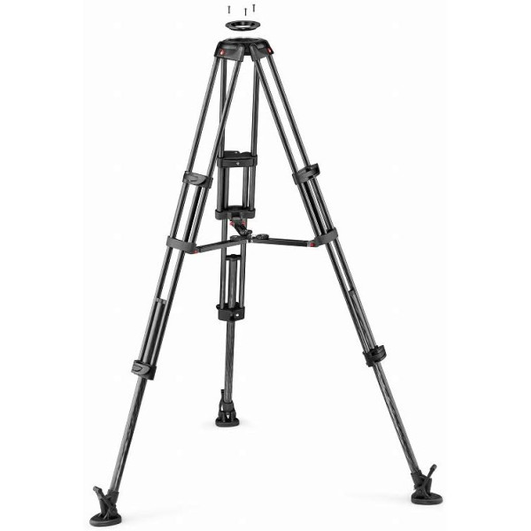 Видеоштатив Manfrotto MVTTWINMC карбоновый с чашей 100/75 мм и средней растяжкой