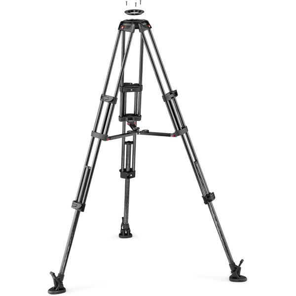 Видеоштатив Manfrotto MVTTWINMC карбоновый с чашей 100/75 мм и средней растяжкой