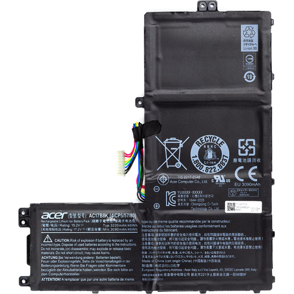 Аккумулятор для ноутбуков Acer SF315-52 (AC17B8K) 15.2V 3220mAh (original)