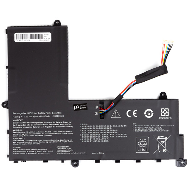 Аккумулятор для ноутбука ASUS B31N1503-3S1P 11.1V 3600mAh PowerPlant (NB431687)