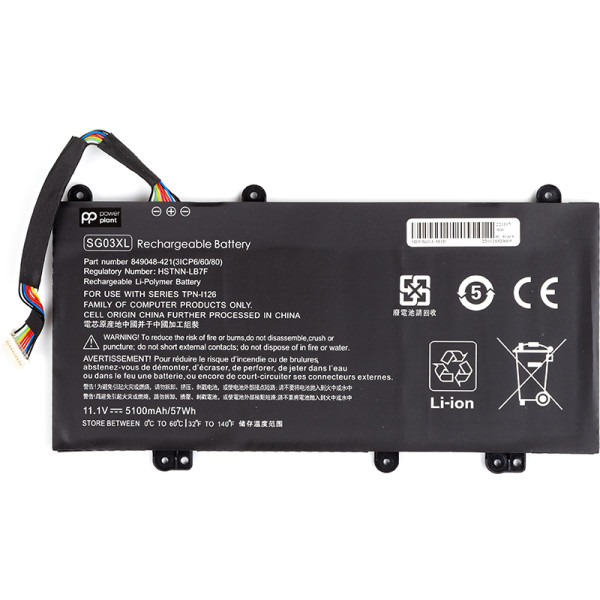Аккумулятор для ноутбука HP SG03-3S1P 11.1V 5100mAh PowerPlant (NB461981)