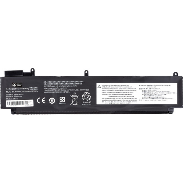 Аккумулятор PowerPlant для ноутбуков LENOVO Thinkpad T460s (00HW022) 11.4V 2000mAh