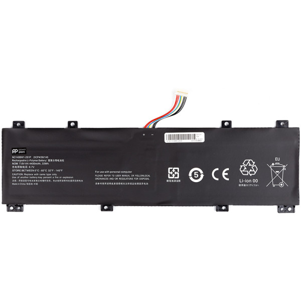Акумулятор до ноутбука LENOVO NC140BW1-2S1P 7.6V 4400mAh PowerPlant (NB481767)