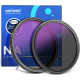 Переменный ND-фильтр Neewer 67mm ND2–512 (1–9 стопов) HD True Colors (66605796)
