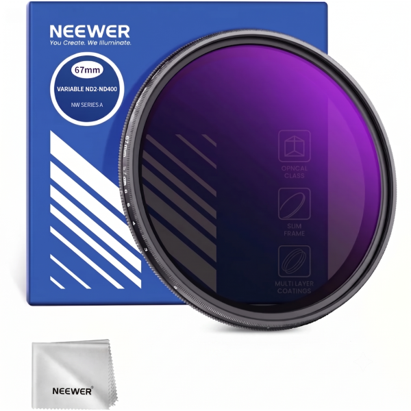 Переменный ND-фильтр Neewer 67mm ND2–400 (1–9 стопов)