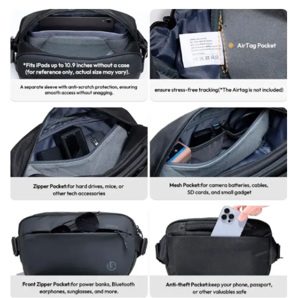Сумка Ulanzi PB038 Travel Sling Bag V2