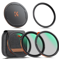 Магнітний набір світлофільтрів K&F Concept Nano-X 77 мм: CPL + ND2–32 + Black Mist 1/4, адаптерне кільце та кришка (SKU.2499)