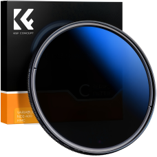 Светофильтр K&F Concept 52mm ND2-ND400, Blue Coated Slim Variable/Fader NDX (KF01.1399)
