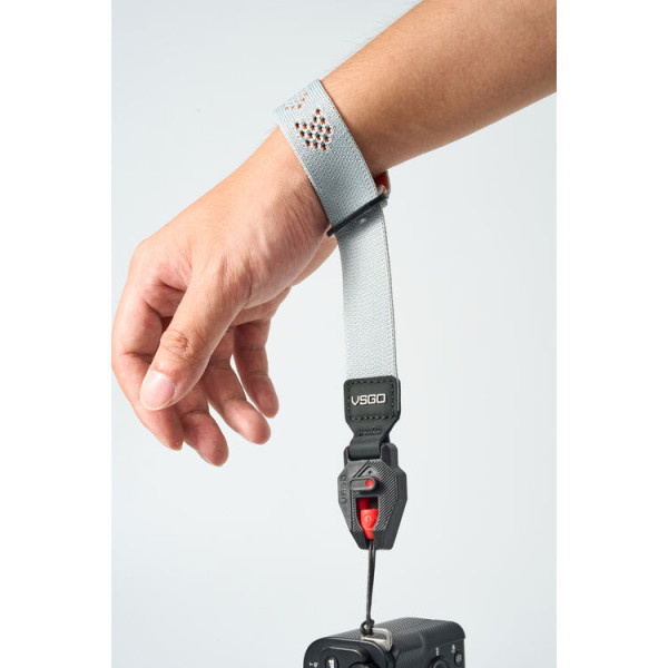 Кістовий ремінець для камери VSGO Black Snipe Casual Wrist Strap, короткий, помаранчевий (VB029)