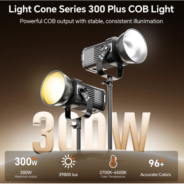 Постоянный COB-свет Photoolex CONE 300W PLUS 300 Вт (LS-062PL)