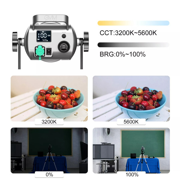 Видеосвет GVM SD200D LED 3200-5600K