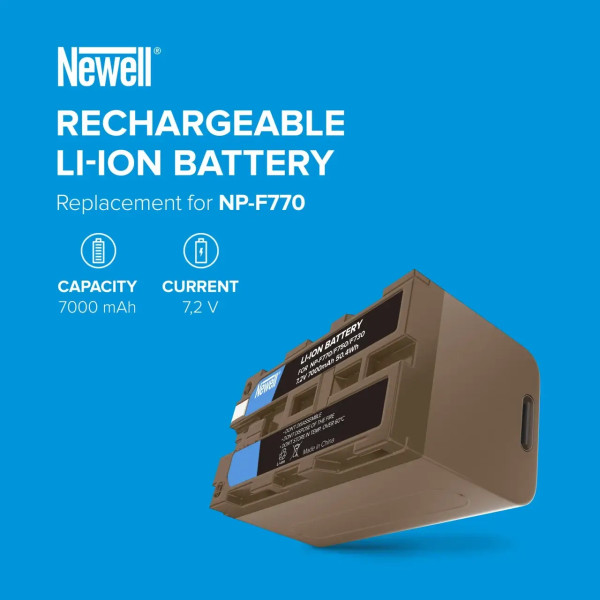 Аккумулятор Newell NP-F770 USB-C для Sony (NL3394)