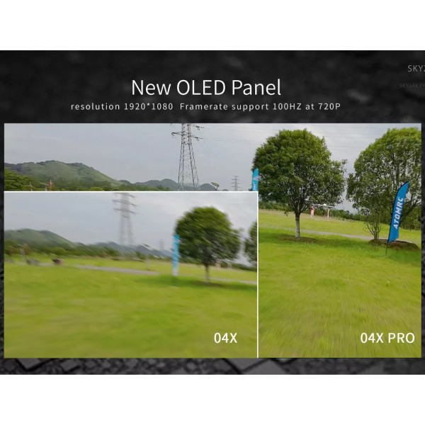 Відео окуляри для FPV Skyzone SKY04X PRO OLED 5.8G FullHD з приймачем SteadyView (SKY04XP)