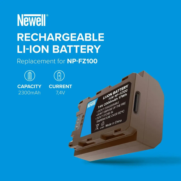 Аккумулятор Newell NP-FZ100 USB-C для Sony (NL3261)