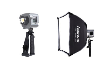 Анонсированы аксессуары для Aputure amaran COB 60 — световой короб 45×45 и кронштейн для ручки