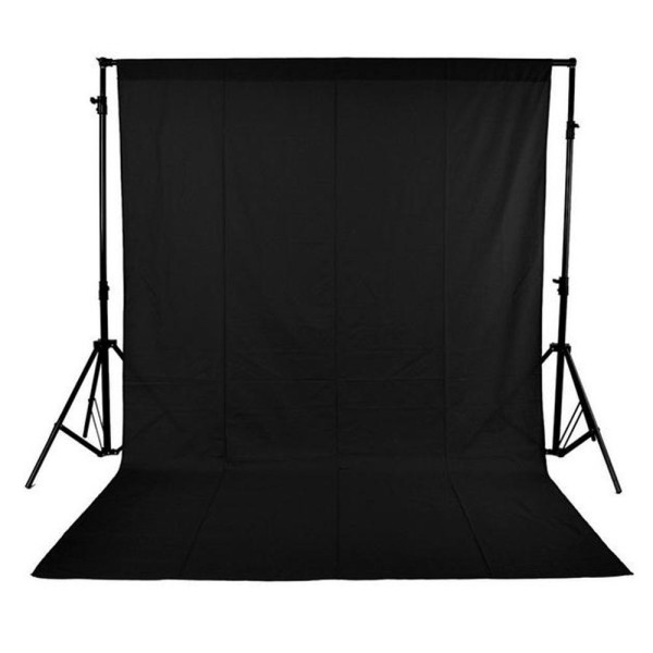 Фон студійний чорний тканинний PhotoGear NP-3060 black 3х6м