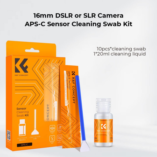 K&F Concept APS-C комплект для чищення 16mm сенсорів (SKU.1616)